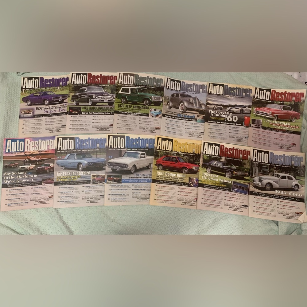 Auto Restorer Magazines: Volume 24, 2012 (Jan-Dec)